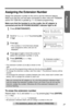 Page 1717
Preparation
For assistance, please call: 1-800-211-PANA(7262)
Assigning the Extension Number
Assign the extension number to the unit to use the intercom feature.
Make sure that the unit has been connected to other units (KX-TS3282W 
and/or KX-T3281W) in parallel (p. 11-13) before programming.
Make sure that the handset is on the cradle, the AC adaptor is 
connected and the SP-PHONE/HEADSET indicator light is off.
1Press [FUNCTION/EDIT].
2Scroll to “Assign EXT#” by pressing [] 
or [].
3Press [].
•The...