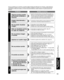 Page 5353
Preguntas 
frecuentes, etc.
 Preguntas frecuentes
Problemas Medidas correctivas
Imagen
Sonido
Otro
Si hay un problema con su televisor, consulte la tabla de abajo para determinar los síntomas, y luego ef\
ectúe la 
comprobación sugerida. Si eso no resuelve el problema, póngase en \
contacto con su concesionario Panasonic, 
indicándole el número del modelo y el número de serie del telev\
isor (ambos situados en la parte posterior del 
televisor).
Algunos puntos pueden 
permanecer brillantes o 
oscuros...