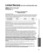 Page 4545
Support Information
 Limited Warranty (for U.S.A. and Puerto Rico only)
 Index
PANASONIC CONSUMER ELECTRONICS COMPANY,
DIVISION OF:
PANASONIC CORPORATION OF NORTH AMERICA
One Panasonic Way
Secaucus, New Jersey 07094
Panasonic LCD TelevisionsLimited Warranty
Limited Warranty Coverage
If your product does not work properly because of a defect in materials \
or workmanship, Panasonic Consumer Electronics 
Company (referred to as “the warrantor”) will, for the length of\
 the period indicated on the chart...