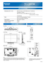 Page 71TC-L32DT30
32 LCD HDTV
  Dimensions (W x H x D)    29.6 (751 mm) x 19.8 (502 mm) x 9.1 (230 mm)
      (Including TV stand)
       29.6 (751 mm) x 18.5 (468 mm) x 0.8 (1.3, 2.9)
               (19 mm (33 mm, 72 mm))     
(TV Set only)
  Mass        28.7 lb. (13.0 kg) (Including TV stand)
            22.1 lb. (10.0 kg) (TV Set only) 
  Power Source      AC 110-127 V, 60 Hz 
  Rated Power Consumption    106 W
   Standby condition      0.2 W
SPECIFICATIONS
DIMENSIONS JACKS
Top View
Front View
Back View...