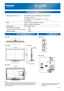 Page 66TC-L37E3
37 LCD HDTV
  Dimensions (W x H x D)    35.1 (890 mm) x 23.0 (582 mm) x 10.3 (260 mm)
      (Including TV stand)
       35.1 (890 mm) x 21.6 (548 mm) x 1.7 (41 mm)
(TV Set only)
  Mass        32.0 lb. (14.5 kg) (Including TV stand)
            26.0 lb. (12.0 kg) (TV Set only) 
  Power Source      AC 110-127 V, 60 Hz 
  Rated Power Consumption      81 W
  On mode Average Power Consumption  39 W
  Standby condition    0.2 W
SPECIFICATIONS
DIMENSIONS JACKS
Top View
Front View
Back View
Note:
To...