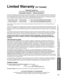 Page 67Support Information
67
• 
Limited Warranty (for Canada)
• 
Customer Services Directory (for U.S.A. and Puerto Rico)
Limited  Warranty (for Canada)
Panasonic Canada Inc.
5770 Ambler Drive, Mississauga, Ontario L4W 2T3
PANASONIC PRODUCT – LIMITED WARRANTY
Panasonic Canada Inc. warrants this product to be free from defects in m\
aterial and workmanship under normal use and 
for a period as stated below from the date of original purchase agrees t\
o, at its option either (a) repair your product with 
new or...
