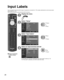 Page 2828
  Input Labels
OK
MENU
Display the menu
MENU
Select “Setup”
Picture
Audio
SetupOK Exit
Select
/OK
Lock
TV
Setup
Language
EnglishTimer setClosed captionInput labels
Reset to defaultsAboutHDMI control
 Select
 Next
Select “Input labels”
Picture
Audio
SetupOK Return
Select
/OK
Lock
TV
Setup
Language
EnglishTimer setClosed captionInput labels
Reset to defaultsAboutHDMI control
 Next
 Select
Select an input terminal and set
Picture
Audio
Input labels Return
Select
/
Lock
TV
Setup
HDMI1
Blu-ray
PC...