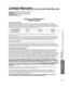 Page 5353
FAQs, etc.
 Limited Warranty (for U.S.A. and Puerto Rico only)
 Specifications
PANASONIC CONSUMER ELECTRONICS COMPANY,
DIVISION OF:
PANASONIC CORPORATION OF NORTH AMERICA
One Panasonic Way
Secaucus, New Jersey 07094
Panasonic LCD TelevisionsLimited Warranty
Limited Warranty Coverage
If your product does not work properly because of a defect in materials \
or workmanship, Panasonic Consumer 
Electronics Company (referred to as “the warrantor”) will, for t\
he length of the period indicated on the chart...