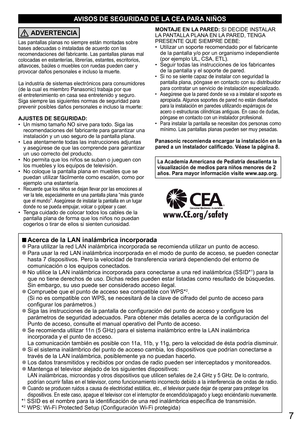 Page 77
  ■Acerca de  la LAN inalámbrica incorporada  ●Para utilizar la red LAN inalámbrica incorporada se recomienda utilizar un punto de acceso.  ●Para usar la red LAN inalámbrica incorporada en el modo de punto de acceso, se pueden conectar 
hasta 7 dispositivos. Pero la velocidad de transferencia variará dependiendo del entorno de 
comunicación o los equipos conectados.
  ●No utilice la LAN inalámbrica incorporada para conectarse a una red inalámbrica (SSID*1) para la 
que no tiene derechos de uso. Dichas...