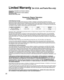 Page 2020
PANASONIC CONSUMER ELECTRONICS COMPANY,
DIVISION OF
PANASONIC CORPORATION OF NORTH AMERICA
One Panasonic Way
Secaucus, New Jersey 07094
Panasonic Plasma Television
Limited Warranty
Limited Warranty Coverage
If your product does not work properly because of a defect in materials or workmanship, Panasonic Consumer 
Electronics Company (referred to as “the warrantor”) will, for the length of the period indicated on the chart below, which 
starts with the date of original purchase (“Limited Warranty...