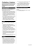 Page 2323Español
  
Cuidados y limpieza
 Desenchufe primero la clavija del cable 
de alimentación de CA de la toma de 
corriente.
 Panel de la pantalla
 El frente del panel de la pantalla ha recibido un 
tratamiento especial. Limpie suavemente la superficie 
del panel utilizando un paño suave.●   Si la superficie está muy sucia, después de quitar el 
polvo, empape un paño suave y sin pelusa en líquido 
lavavajilla suave diluido (1 parte de líquido lavavajilla 
suave diluido en 100 partes de agua) y retuérzalo...