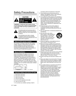 Page 4accordance with the manufacturer’s instructions.
  8)    Do not install near any heat sources such as 
