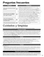 Page 1617
Preguntas Respuestas
Preguntas frecuentes
¿Por qué no funciona el Control 
Remoto?
 Verifique que las baterías sean nuevas, del mismo tipo y estén 
instaladas con la polaridad correcta (+ & -).
 Para operar otros dispositivos tales como el cambio de canal al utilizar 
cajas de cable o satélite o cuando se opere con reproductores Blu-ray 
de Panasonic, utilice el control remoto suministrado con el dispositivo.
¿Por qué no se ve la imagen o 
sólo se muestra una pantalla 
azul, negra o nevada?
 Verifique...