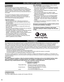 Page 66
CEA CHILD SAFETY NOTICES
WARNING
Flat panel displays are not always supported on the 
proper stands or installed according to the manufacturer’s 
recommendations. Flat panel displays that are inappropriately 
situated on dressers, bookcases, shelves, desks, speakers, 
chests or carts may fall over and may cause personal injury or 
even death. 
The consumer electronics industry (of which Panasonic is 
a member) is committed to making home entertainment 
enjoyable and safe. To prevent personal injury or...