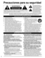 Page 44
 Precauciones para su seguridad
ADVERTENCIA:Para reducir el riesgo de que se produzca un incendio o de sufrir una de\
scarga eléctrica, no exponga 
este aparato a la lluvia ni a la humedad. No ponga encima del aparato (\
incluyendo estanterías que 
se encuentren encima del mismo, etc.) recipientes con agua (floreros, \
tazas, cosméticos, etc.).
Instrucciones de seguridad importantes
  
ADVERTENCIA
RIESGO DE DESCARGA ELÉCTRICA NO ABRIR
  
ADVERTENCIA:  Para reducir el riesgo de sufrir una descarga...