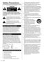 Page 54English
accordance with the manufacturer’s instructions.
 
8)     Do not install near any heat sources such as 
radiators, heat registers, stoves or other apparatus 
(including amplifiers) that produce heat.
  9)     Do not defeat the safety purpose of the polarized or 
grounding-type plug. A polarized plug has two blades 
with one wider than the other. A grounding type plug 
has two blades and a third grounding prong. The 
wide blade or the third prong are provided for your 
safety. If the provided...