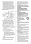 Page 65Español asegúrese de que el técnico de servicio utilice 
partes especificadas por el fabricante que tengan 
las mismas características de las partes originales. 
Sustitutos no autorizados pueden ocasionar un 
incendio, choque eléctrico u otros riesgos.
  22) ADVERTENCIA:
  PARA REDUCIR EL RIESGO DE INCENDIO O 
DESCARGA ELÉCTRICA, NO EXPONGA ESTE 
APARATO A LA LLUVIA, HUMEDAD, GOTEO O 
SALPICADURA.
  NO COLOCAR ENVASES CON LÍQUIDO 
(FLOREROS, COPAS, COSMÉTICOS, ETC.) 
SOBRE EL TELEVISOR (INCLUYENDO...