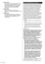 Page 76Español
 DECLARACIÓN DE LA FCC E IC
 Este equipo ha sido probado y ha demostrado cumplir 
con las limitaciones para los dispositivos digitales de 
la Clase B, de conformidad con el Apartado 15 de las 
Normas de la FCC. Estos límites han sido diseñados 
para proporcionar una protección razonable contra 
las interferencias perjudiciales en una instalación 
residencial. Este equipo genera, utiliza y puede radiar 
energía radioeléctrica, y si no se instala y utiliza 
de acuerdo con las instrucciones, puede...