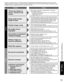 Page 53
53
FAQs, etc.
 Frequently Asked Questions
If there is a problem with your TV, please refer to the table below to determine the symptoms, then carry \
out the 
suggested check. If this does not solve the problem, please contact your\
 local Panasonic dealer, quoting the model 
number and serial number (both found on the rear of the TV).
No sound is produced
Sound is unusual
 Are the speakers’ cables connected correctly? (p. 45) Is “Sound Mute” active? (p. 15) Is the volume set to the minimum? Is “TV...