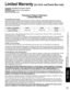 Page 55
55
FAQs, etc.
 Limited Warranty (for U.S.A. and Puerto Rico only)
 Specifications
Limited Warranty (for U.S.A. and Puerto Rico only)
Limited Warranty Coverage
If your product does not work properly because of a defect in materials \
or workmanship, Panasonic Consumer 
Electronics Company (referred to as “the warrantor”) will, for t\
he length of the period indicated on the chart below, 
which starts with the date of original purchase (“Limited Warranty period”), at its option either (a) repair your...
