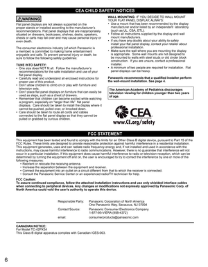 Page 6
6
FCC STATEMENT
This equipment has been tested and found to comply with the limits for a\
n Other Class B digital device, pursuant to Part 15 of the 
FCC Rules. These limits are designed to provide reasonable protection against harmf\
ul interference in a residential installatio n.
This equipment generates, uses and can radiate radio frequency energy an\
d, if not installed and used in accordance with the 
instructions, may cause harmful interference to radio communications. Ho\
wever, there is no...