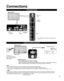 Page 1111
 Connections
Connection Panels
VHF/UHF Antenna•  NTSC (National Television System Committee):ATSC (Advanced Television Systems Committee):
Digital TV Standards include digital high-definition television (HDTV), standa\
rd-definition television 
(SDTV), data broadcasting, multi-channel surround audio and interactiv\
e television.
  Antenna or Cable connection
 Cable 
●You need to subscribe to a cable TV service to enjoy viewing their programming. 
●You may need to subscribe to a high-definition (HD)...