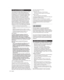 Page 66English
with and/or damage this product.
Responsible Party:
Panasonic Corporation of North America
Two Riverfront Plaza, Newark, NJ 07102-5490
Support Contact:
http://www.panasonic.com/contactinfo
This device complies with Part 15 of the FCC Rules and 
all applicable IC RSS standards.
Operation is subject to the following two conditions:
(1) This device may not cause harmful interference, and 
(2) this device must accept any interference received, 
including interference that may cause undesired...