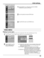 Page 5151
Initial settings
 Setting TV screen aspect
Select the aspect, conventional size screen (4:3) or wide screen (16:9), when connecting to your TV set.
Press the SELECT ( 
 ,  ) button to select VIDEO menu and press ENTER button.
Press the SELECT ( 
 ,  )
button to select aspect item
and press ENTER button.
• Change the password
Press the SELECT (  ,  ) button to select the CHANGE
PASSWORD and press ENTER button.
Input new password and press ENTER button.
Press RETURN  button to exit RATINGS menu....