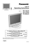 Page 1 LCD TV
Operating Instructions
TQBC0543
Before connecting, operating or adjusting this product, please read these instructions completely.
Please keep this manual for future reference.
English
Model No.TC-14LA1
TC-17LA1
TC-20LA1
For assistance, please call : 1-800-211-PANA (7262)
or send e-mail to : consumerproducts@panasonic.com
or visit us at www.panasonic.com                                (U.S.A)
For assistance, please call : 787-750-4300
or visit us at www.panasonic.com                      (Puerto...