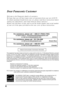 Page 44
Dear Panasonic Customer
Welcome to the Panasonic family of customers.
We hope that you will have many years of enjoyment from your new LCD TV.
To obtain maximum benefit from your set, please read these instructions before
making any adjustments, and retain them for future reference.
Retain your purchase receipt, and record the model number and serial number
of your set in the space provided on the rear cover of these instructions.
This equipment has been tested and found to comply with the limits for a...