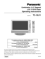 Page 1Combination 15.2˝ Diagonal
 LCD TV/DVD Player
Operating Instructions
TC-15LV1
Model No.
TQBC0360
Before connecting, operating or adjusting this product, please read these instructions completely. Please keep this
manual for future reference. This manual is divided into two parts, the “Install and TV Adjusts” and “DVD Operation Guide” :
Install and TV Adjusts: Details on installation of the unit and adjustments to achieve optimum quality of the TV.
DVD Operation Guide: Details on operating instructions...