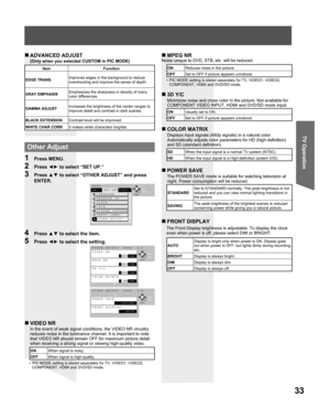 Page 3333
TV Operation
