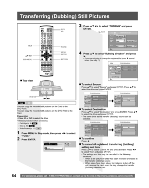 Page 6464For assistance, please call : 1-800-211-PANA(7262) or, contact us via the web at:http://www.panasonic.com/contactinfo
