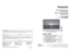Page 1R
For assistance, please call : 1-800-211-PANA (7262)
or contact us at www.panasonic.com/contactinfo (U.S.A.)
For assistance, please call : 787-750-4300
or visit us at www.panasonic.com (Puerto Rico)
For assistance, please call : 1-800-561-5505
or visit us at www.panasonic.ca (Canada)
Para solicitar ayuda, llame al: 1-800-211-PANA (7262)
o visítenos en www.panasonic.com/contactinfo (EE.UU.)
Para solicitar ayuda, llame al: 787-750-4300
o visítenos en www.panasonic.com (Puerto Rico)
Panasonic Consumer...