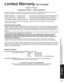Page 4747
FAQs, etc.
 Limited Warranty (for Canada)
 Customer Services Directory (for U.S.A.)
Panasonic Canada Inc.
PANASONIC PRODUCT - LIMITED WARRANTY
Panasonic Canada Inc. warrants this product to be free from defects in material and workmanship and agrees to 
remedy any such defect for a period as stated below from the date of original purchase.
In-home Service will be carried out only to locations accessible by roads and within 50 km of an authorized 
Panasonic service facility.
LIMITATIONS AND EXCLUSIONS...
