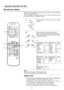 Page 2727
Operation of the VCR / LD / DVD
Manufacturer Setting
2.While pressing the VCR/LD/DVD Power
button, press the manufacturer code setting
(enter the two digit code), and press the VCR/
LD/DVD Stop button.
Remote Control Operation is possible for the VCR’s, LD’s and DVD’s of
the various manufacturers.
After completion of setting, execute the various operations after
pushing the VCR or the LD/DVD button.
1.Press the button of the unit to be set (VCR or
LD/DVD).
Note:
After setting, execute operation...