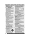 Page 22For assistance, please call : 1-800-211-PANA(7262) or send e-mail to : consumerproducts@panasonic.com
Important Safeguards and Precautions
INSTALLATION
1 POWER SOURCE CAUTIONOperate only from power source indicated on unit
or in this manual. If uncertain, have your Electric
Utility Service Company or Video Products Dealer
verify your home power source.
2 POWER CORD PLUGFor safety, this unit has a polarized type plug (one
wide blade), or a three-wire grounding type plug.
Always hold the plug firmly and...