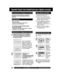 Page 3434For assistance, please call : 1-800-211-PANA(7262) or send e-mail to : consumerproducts@panasonic.com
Spanish Quick Use Guide/Guía para rápida consulta
1
2
Si el ajuste automático del reloj no se
ha completado, ajuste el reloj
manualmente de la siguiente manera:
1) Presione la tecla ACTION en el
control remoto para visualizar la
pantalla del menú RELOJ.
2) Presione  para seleccionar
el mes y 
 para ajustar. De la
misma forma, seleccione y
ajuste la fecha, año, hora y DST
(Hora de Verano).
3) Presione...