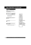 Page 3636For assistance, please call : 1-800-211-PANA(7262) or send e-mail to : consumerproducts@panasonic.com
Press  COUNTER 
RESET at the 
desired position to 
reset to “0:00:00.”
Tape Operation (continued)
Zero Search
To quickly return to a speci c tape counter 
location. 
1
2
Press STOP.
4
5 3
Continue playback, rewind, or fast 
forward.
Press DISPLAY* during playback to 
display the Counter.
Press  CM/ZERO in stop mode to start 
ZERO SEARCH.
0 : 00 : 00SLP
PLAY  12 : 00   PM
  Unit goes into FF or REW...