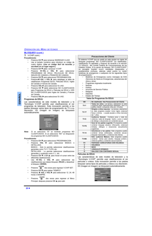 Page 50l
23(5$&,Ï1(/0(18(,&2126
(63$f2/
%/248(2FRQW
r9&+,3FRQW
3URFHGLPLHQWR
‡ 3UHVLRQH&+qSDUDUHPDUFDU,1*5(6$5&/$9(
‡ 8VH HO WHFODGR QXPpULFR SDUD LQWURGXFLU VX FyGLJR GH
FXDWUR GtJLWRV8VH XQ FyGLJR IiFLO GH UHFRUGDU \
HVFUtEDORHQXQOXJDUVHJXUR
‡ 3UHVLRQH&+q
SDUDUHPDUFDU9&+,3
‡ 3UHVLRQHt92/RU92/u SDUD VHOHFFLRQDU
352*5$0$6 ( ((88 3(/,&8/$6 ( ((88
,1*/(6(&$1$$R)5$1&(6(&$1$$
‡ 3UHVLRQH&+qSDUDVHOHFFLRQDU352*5$0$&,21
‡...