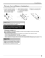 Page 77
Remote Control Battery Installation
Helpful Hint:
For frequent remote control users, replace old
batteries with Alkaline batteries for longer life.
Note: In order to maximize the life of the batteries, the
lighted buttons on the Remote Control can be turned OFF
and ON by pressing R-TUNE and RECALL at the same
time.
 
Precaution on battery use
Incorrect installation can cause battery leakage and corrosion that will damage the remote control transmitter.
Observe the following precautions:
1.   Batteries...