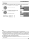 Page 3131
PICTURE Adjustment
POS ADJ.
POS ADJ. is valid durring ZOOM mode (ZOOM1, ZOOM2), PC input mode and PC setting in DIGITAL-IN input mode.
ACTIONCH
CH VOL VOL
In POS ADJ. submenu field press to select
V-POSITION or H-POSITION.
Press to adjust the position.
ACTIONCH
CH VOL VOL
In PICTURE menu press to select POS ADJ.
Press to enter submenu field.1
2
During Zoom mode: V-POSITION     -32   -  +32
During PC input mode: V-POSITION     -16   
-  +16
H-POSITION     -32   
-  +32
Notes:
(1) This projection TV is...