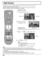 Page 4242
Notes:
(1) Sound from the left screen is output from the speakers on the TV set (and earphone jacks).
(2) When the screen is split, signals of the left screen are output from the rear monitor output terminal.
(3) The left and right screen are processed by individual circuits, and therefore, may have slight variation in sound and
image quality.
(4) Split screen returns to single screen when the TV is turned off.
(5) The right and left screens cannot display the same picture at the same time.
(6) Use...