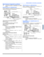 Page 69BRANCHEMENT D’APPAREILS AUXILIAIRES
7 z
FRANÇAIS
Branchement d’appareils auxiliaires
Nota:La télécommande doit avoir été programmée avec les codes
fournis afin de permettre le fonctionnement d’un appareil
auxiliaire.
Branchement à un magnétoscope 
Suivre le diagramme ci-dessous lors du branchement d’un
magnétoscope seulement au téléprojecteur.   
Visionnement d’une émission télévisée
Marche à suivre
•Syntoniser le canal désiré sur le téléprojecteur. 
Visionnement d’une source vidéo
Marche à suivre...