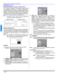 Page 6428 z
OPERACIÓN DEL MENU DE ICONOS
ESPAÑOL
BLOQUEO (cont.)
Mensaje de Bloqueo de Imagen Principal y SPLIT  
Si el  V-Chip está activado y el programa excede el límite
de clasificación ajustado por el usuario, aparecerá el
mensaje de bloqueo y el sonido será desactivado. Si desea
continuar viendo el programa introduzca su código secreto.
Después de introducir el código, todos los bloqueos y
clasificaciones son desactivados hasta apagar la televisión
o  hasta que todos los ajustes sean desactivados....