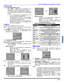 Page 95FONCTIONNEMENT AVEC MENUS À ICÔNES
25 z
FRANÇAIS
AUDIO (suite)
ˆAUTRES RÉGLAGES (suite)
• SON AMBIO - Utiliser cette caractéristique pour
rehausser le rendu sonore des émissions en stéréo.
• H-PARLEURS - 
Cette caractéristique est utilisée lors
du raccordement de l’appareil à un amplificateur
externe
.
• EF - Les haut-parleurs du téléprojecteur sont en
fonction et fonctionnent normalement.
• H/Circuit-sortie audio variable - Les haut-parleurs
du téléprojecteur sont hors circuit, les réglages
audio se...