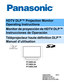 Page 1HDTV DLP™ Projection Monitor
Operating Instructions
Monitor de proyección de HDTV DLP™ 
Instrucciones de Operación
Téléprojecteur haute définition DLP™ 
Manuel d’utilisation
TQB2AA0509 40514
PRINTED IN USA
IMPRESO EN EE.UU
IMPRIMÉ AUX ÉTATS-UNIS
D LPTMA TEXAS INSTRUMENTS TECHNOLOGY
PT-60DL54
PT-50DL54
PT-50DL54X
TM 