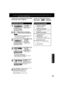 Page 292929
Advanced Operation
1
1) Press  to select 
US MOVIES.
2) Press SET to set 
“ON” or “OFF.”
If LOCK menu is not displayed, perform “Enter 
Secret Code” steps on page 28.
■ “ON” 
➞ V-Chip Control is activated.
■ “OFF” ➞ V-Chip Control is deactivated.
US MOVIES RatingsUS MOVIES RATINGS
*Important: If a remote control button does not work when pressed, press the FM/TV button on the 
remote and try the button again.
2
1) Press  to select 
CHANGE 
SETTINGS.
2) Press SET to 
display screen.
3
1) Press  to...