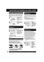 Page 5656For assistance, please call : 1-800-211-PANA(7262) or send e-mail to : consumerproducts@panasonic.com56For assistance, please call : 1-800-211-PANA(7262) or send e-mail to : consumerproducts@panasonic.com
Spanish Quick Use Guide/Guía para rápida consulta
1
2
Presione AUDIO durante la reproducción 
para visualizar la pantalla AUDIO.
1) Presione ▲▼ (o ◄►) 
para seleccionar el 
ajuste deseado.
2) Presione ► 
(o ◄) 
para ajustar. (DVD 
solamente)
Selección de vocal para los discos de Karaoke 
[DVD/Video...