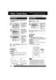 Page 3434For assistance, please call : 1-800-211-PANA(7262) or send e-mail : consumerproducts@panasonic.com
Video / Audio Menu
1
Press ACTION* to display MAIN
MENU.
Audio MenuVideo Menu
aDo steps 1 - 3 left.
This feature allows easy setting of picture and sound suitable for each program source.
1)Press  to
select “AUDIO
MENU.”
2)Press SET to
select desired
mode.
(See below.)
b
cPress ACTION three times to end
setup.
The effects of this feature on the signal is not
output to the Audio/Video Output Connector....