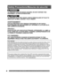 Page 44
  Safety Precautions/Mesures de sécurité
For assistance, please call : 1- 800-211- PANA(7262) or, contact us via the web at:http://w w w.panasonic.com /contactinfo
WARNING
TO PREVENT FIRE OR SHOCK HAZARD, DO NOT EXPOSE THIS 
EQUIPMENT TO RAIN OR MOIS TURE.
TO PREVENT ELECTRIC SHOCK, MATCH WIDE BLADE OF PLUG TO 
WIDE SLOT IN WALL SOCKET. FULLY INSERT.
CAUTION
FCC NOTICE:
This equipment has been tested and found to comply with part 15 of the FCC Rules. These 
limits are designed to provide reasonable...