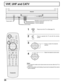 Page 2726
VHF, UHF and CATV
ACTION TV/VIDEOMENUHPJ
LEFT PEPJ
RIGHT PINPUT4
S-VIDEO
VIDEOL-AUDIO-R VOLUME
CHANNEL
Power switch
Remote control sensorOperation can be done from the TV set.• Channel selectors
• Volume adjusters
LIGHT
ASPECT
MUTE TV/VIDEO
VCR
DVDAUXRCVR
DTVCBLDBS
MENUINFO/RECALL
AV-ADJNORMALGAME
RH-SPLIT
EXITVCR RECGUIDE
REWSEARCH
STOPPLAYSPLITFF
FREEZETV/VCR
SLOWSWAPPAUSE
OPEN/CLOSEVCR/DBS CHANNEL
STILL
123
456
789
0
R-TUNE PROG
POWER
TVCH
VOL VOL
CH
ACTION
Press to turn the TV on (See page 19)....
