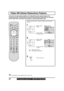 Page 5454For assistance, please call : 1-888-VIEW PTV(843-9788)
Video NR (Noise Reduction) Feature
1
2
Press the ACTION button to display the MENU screen and select
SET UP.
ON : When signal is noisy
OFF : When signal is high-quality
Press to select
VIDEO.
Press to display
the VIDEO screen.
PAGE SELECT
ENDRECALL
T S U J D APU T E S
E R U T C I P
O I D U A
E Z I S / N O I T I S O P
N O I T A M R O F N I
PAGE SELECT
ENDRECALL
P U T E S
H S I L G N E : E G A U G N A L
L E N N A H C
K C O L
N O I T P A C
O E D I V...