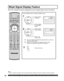 Page 5454For assistance, please call : 1-888-VIEW PTV(843-9788) or, contact us via the web at: http://www.panasonic.com/contactinfo
1
2
Press the MENU button to display the MENU screen.
Press to select 
CHANNEL.
Press to display 
the CHAN NEL 
screen.
Press to set 
“ON” or “OFF”. Press to select 
WEAK SIGNAL.
Press to exit menu.
3
Note:
•   If unit is connected to equipment which has blue back feature, selecting “ON” will have no effect on the other equip ment.
When “ON” is selected, the picture is displayed...